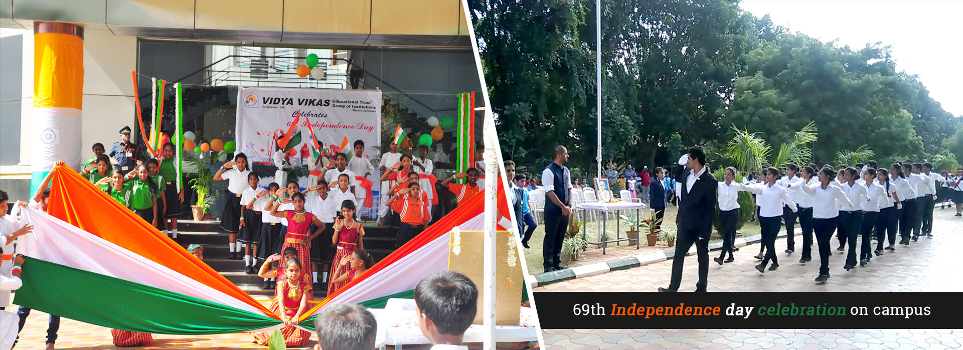 69th Independence day celebrations on campus